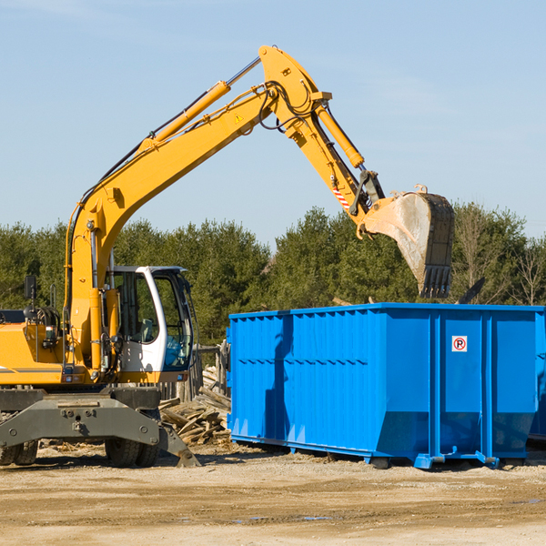 what happens if the residential dumpster is damaged or stolen during rental in Camas County